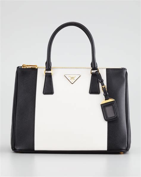 prada bag white and black